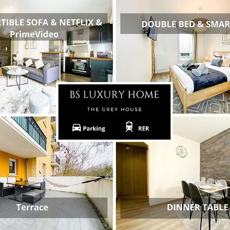 شقة The Grey House - Parking - Piscine - Rer A 6 Min بوسي سان جورْج المظهر الخارجي الصورة